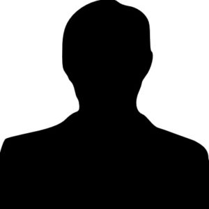 A silhouette of a man in a suit.